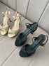 Ladies Twist Straps Open Toe High Heels